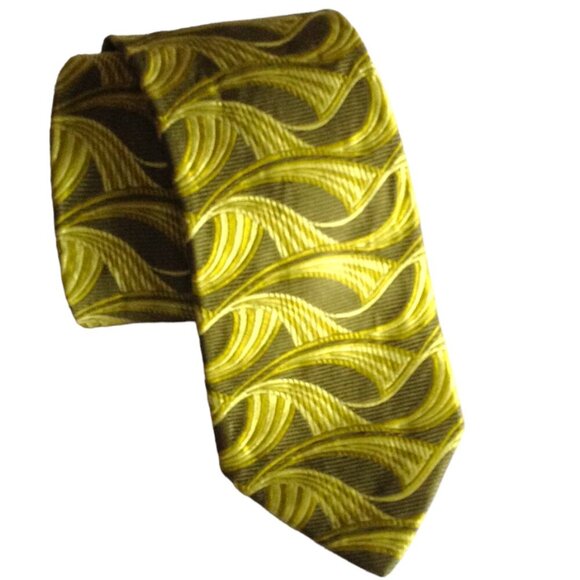 Ted  Baker London Necktie 100% Silk Green Tie Men's Accessories - Picture 1 of 5